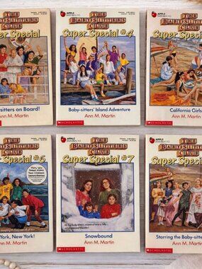 Baby-Sitters Club Super Special Lot 6 Vintage Books Ann M Martin Apple PB 80s 90